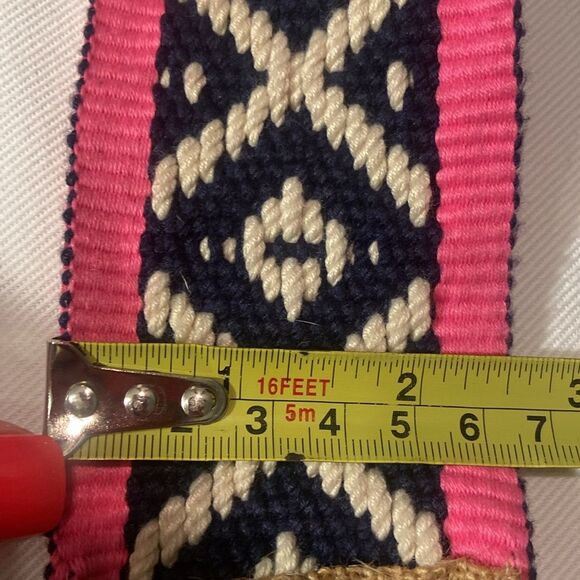 Collaboration TORY BURCH Burlap HOLT RENFREW FEED BAG Shoulder Cross Body Pink - Picture 13 of 16